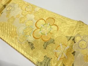 梅尽くし模様織出し全通袋帯